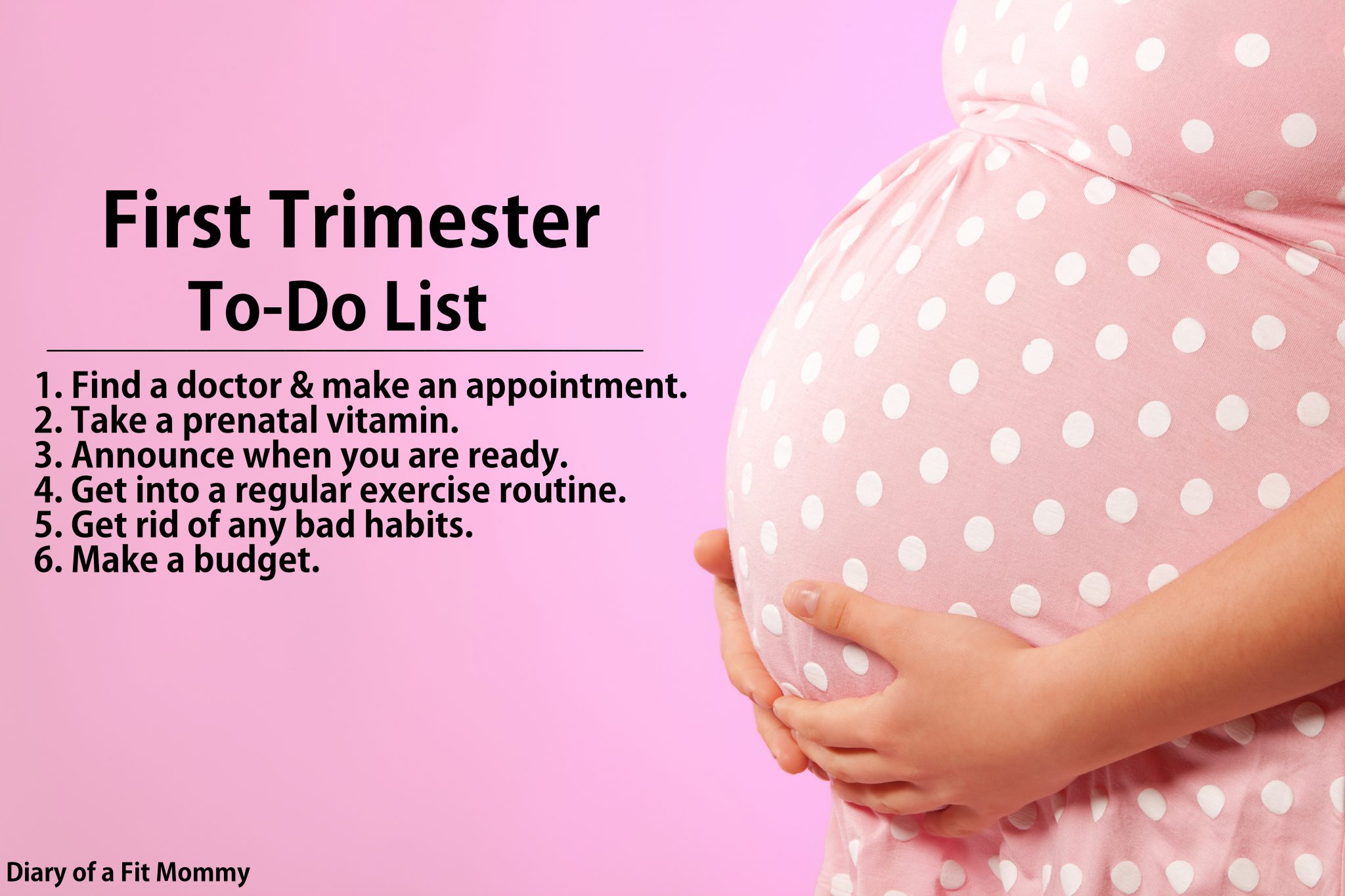 Diary of a Fit MommyFirst Trimester To-Do List - Diary of ...